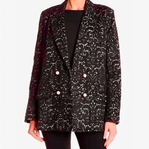 Free Press Black and White Patterned Jacket